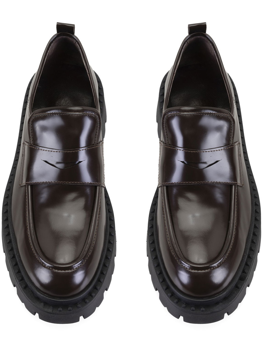 Kadın Kahve Deri Loafer Kadın Kahve Deri Loafer