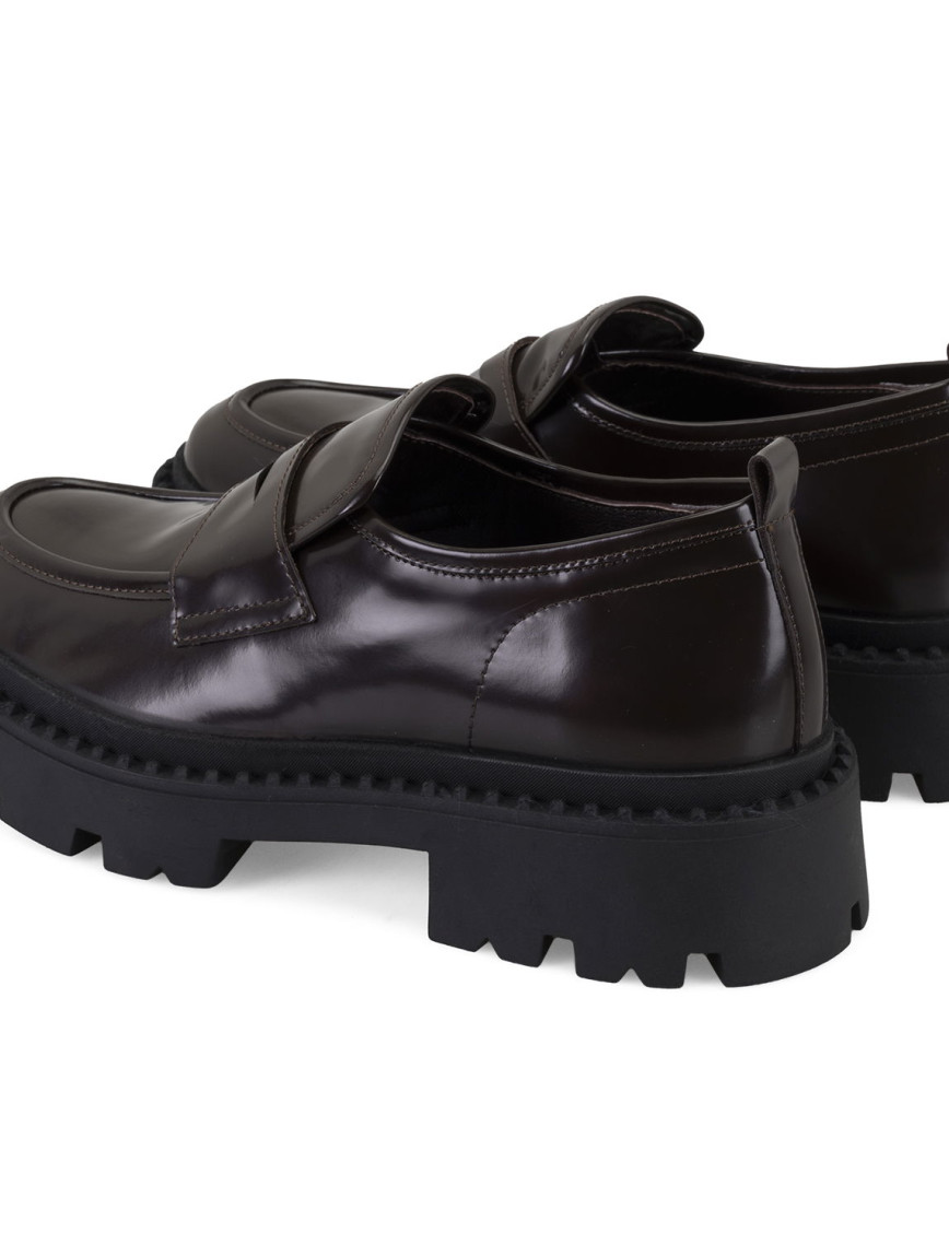 Kadın Kahve Deri Loafer Kadın Kahve Deri Loafer