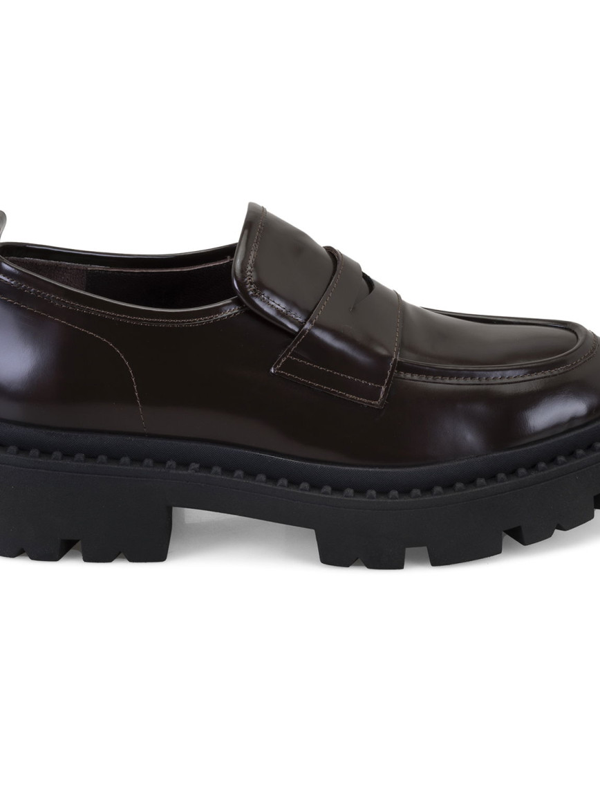 Kadın Kahve Deri Loafer Kadın Kahve Deri Loafer