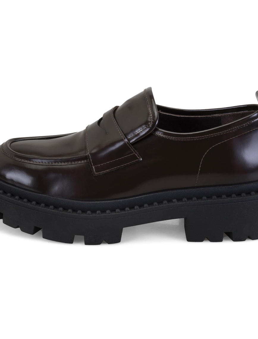 Kadın Kahve Deri Loafer Kadın Kahve Deri Loafer