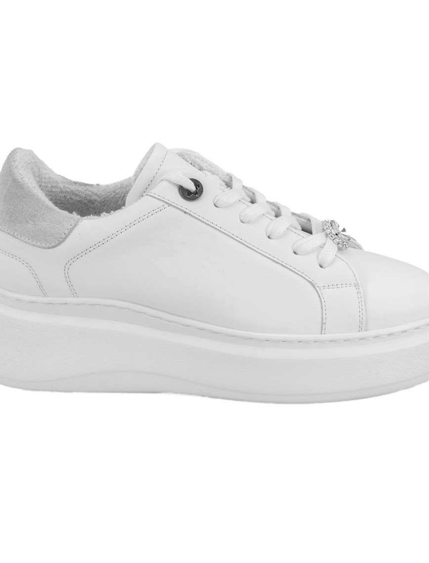 Kadın Beyaz Deri Spor Ayakkabı Kadın Beyaz Deri Spor Ayakkabı