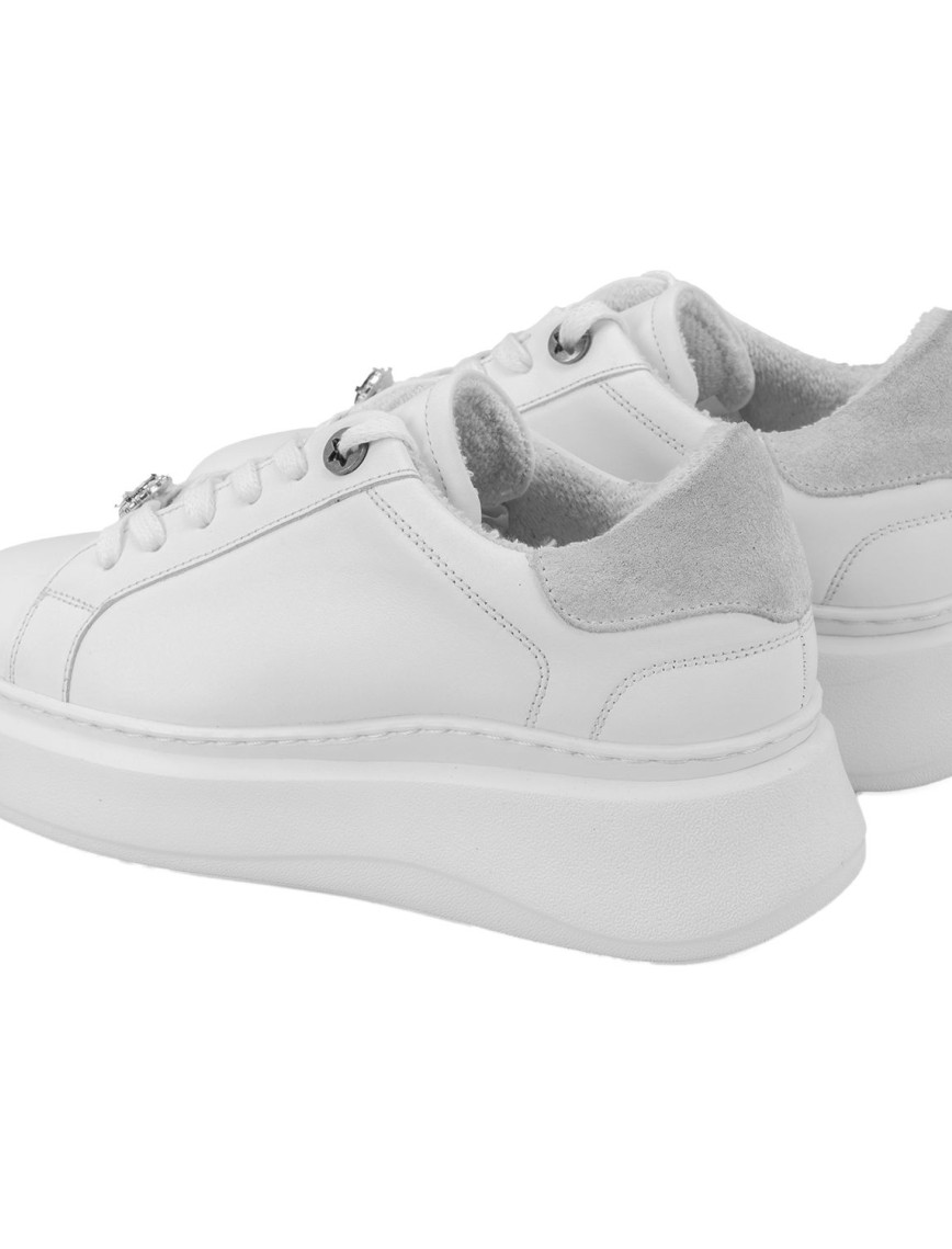 Kadın Beyaz Deri Spor Ayakkabı Kadın Beyaz Deri Spor Ayakkabı