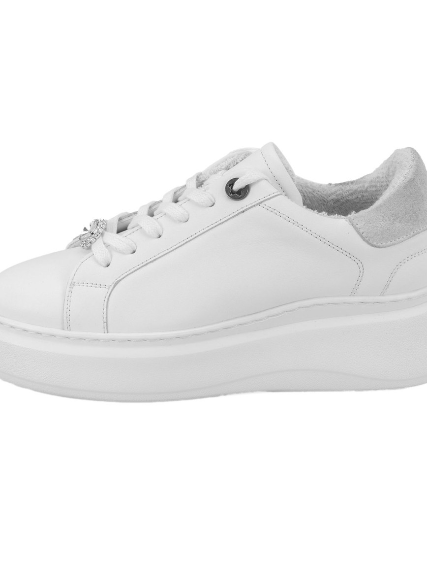 Kadın Beyaz Deri Spor Ayakkabı Kadın Beyaz Deri Spor Ayakkabı