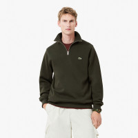 Lacoste Erkek Classic Fit Yarım Fermuarlı Haki Sweatshirt Lacoste Erkek Classic Fit Yarım Fermuarlı Haki Sweatshirt