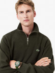 Lacoste Erkek Classic Fit Yarım Fermuarlı Haki Sweatshirt
