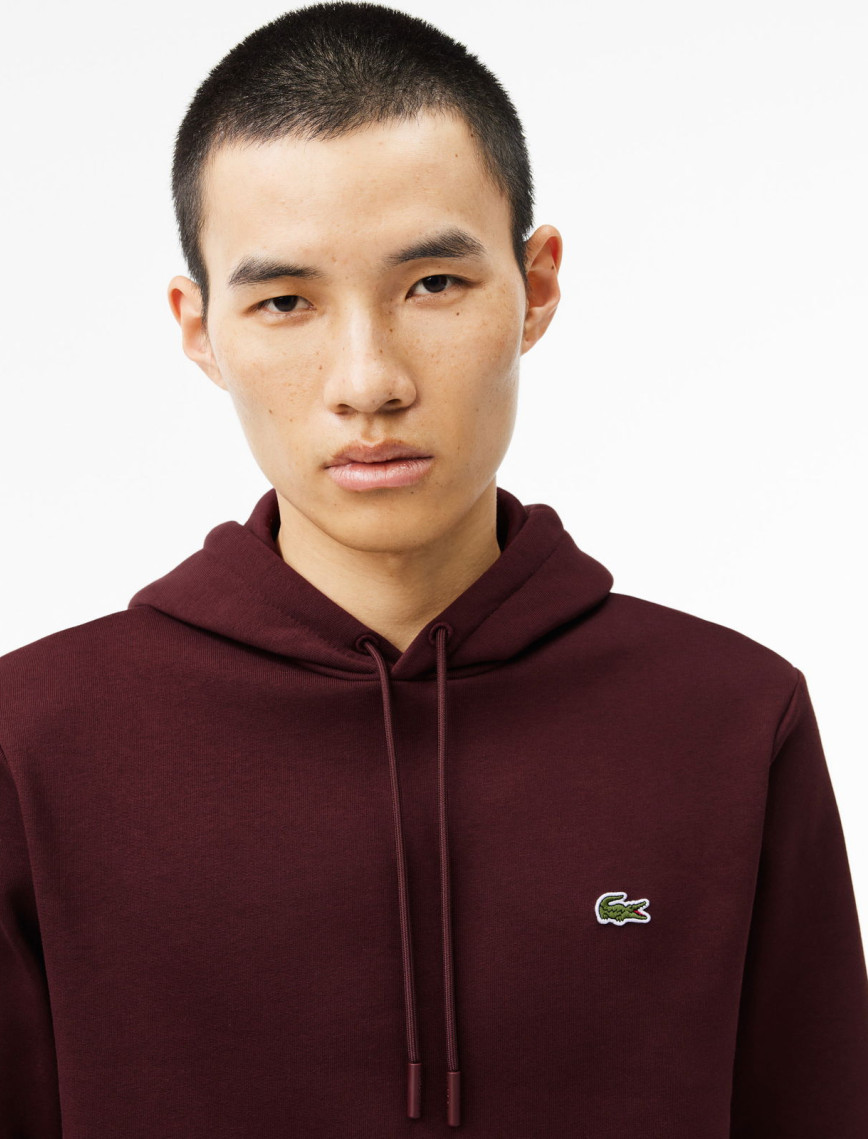 Lacoste Classic Erkek Classic Fit Bordo Hoodie Lacoste Classic Erkek Classic Fit Bordo Hoodie