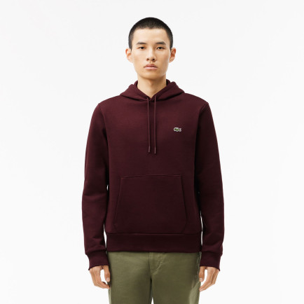 Lacoste Classic Erkek Classic Fit Bordo Hoodie Lacoste Classic Erkek Classic Fit Bordo Hoodie