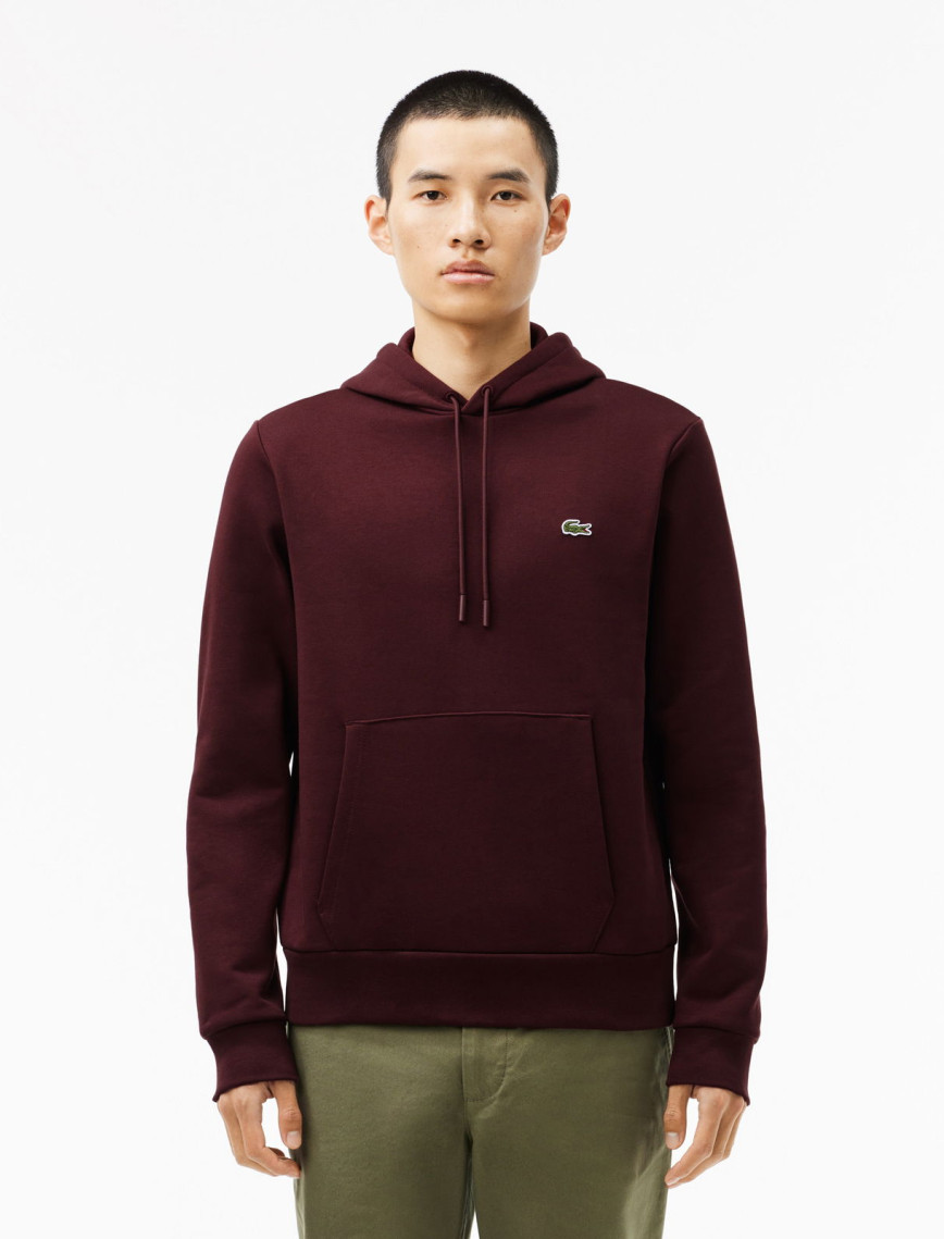 Lacoste Classic Erkek Classic Fit Bordo Hoodie Lacoste Classic Erkek Classic Fit Bordo Hoodie