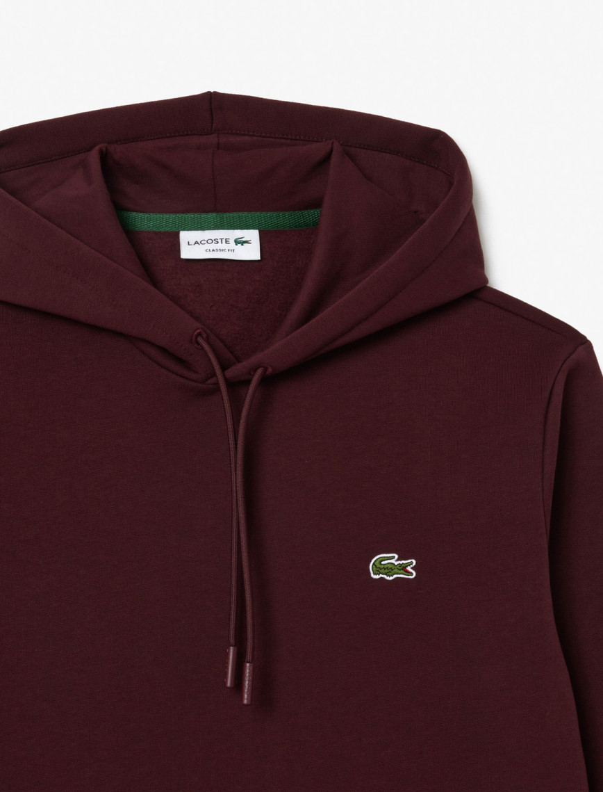 Lacoste Classic Erkek Classic Fit Bordo Hoodie Lacoste Classic Erkek Classic Fit Bordo Hoodie