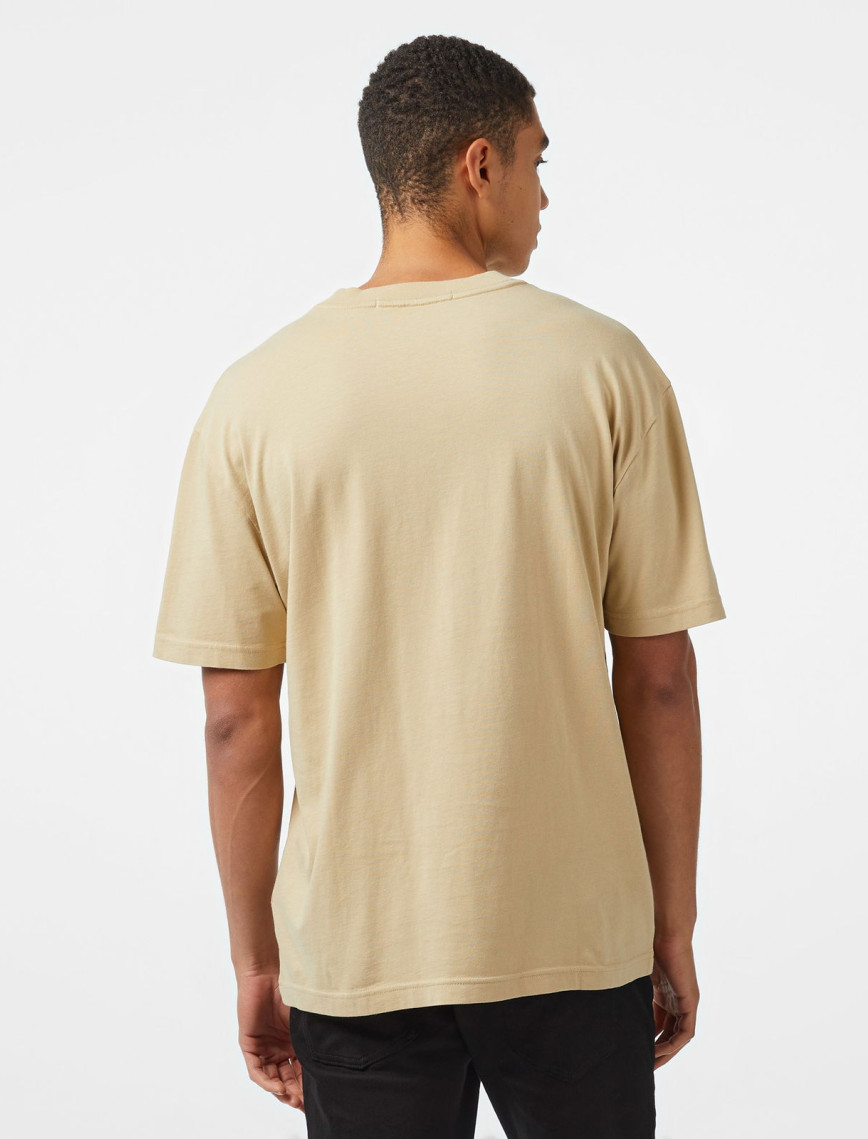Calvin Klein Jeans Washed Monologo Erkek Haki T-Shirt Calvin Klein Jeans Washed Monologo Erkek Haki T-Shirt