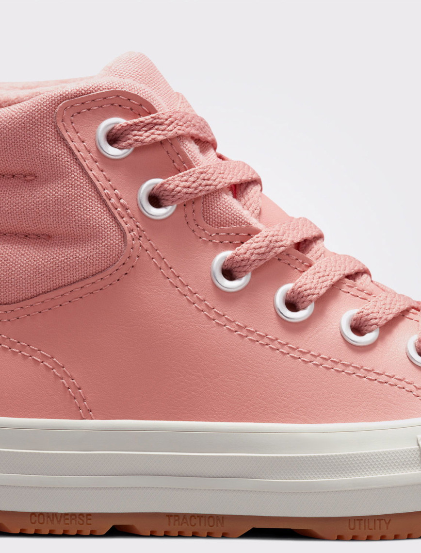 Converse Chuck Taylor All Star Berkshire Çocuk Pembe Deri Bot Converse Chuck Taylor All Star Berkshire Çocuk Pembe Deri Bot