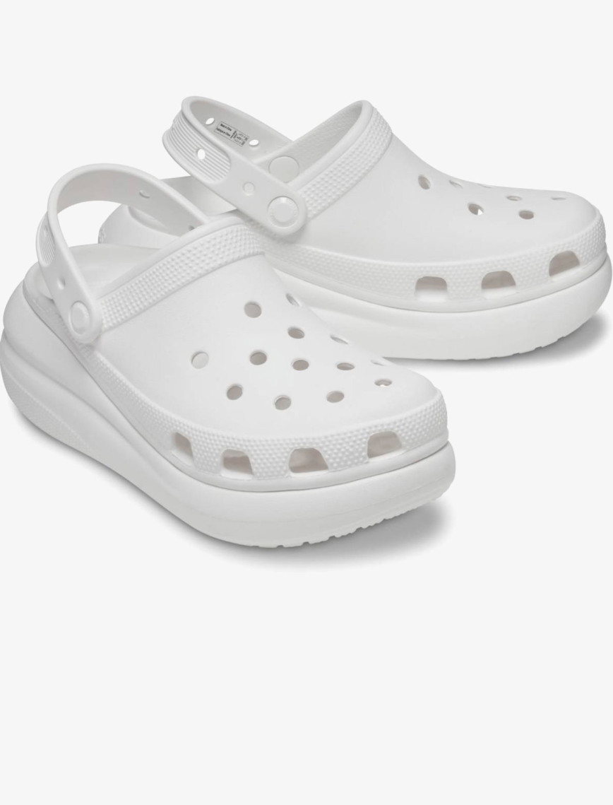 Crocs Classic Crush Kadın Beyaz Terlik Crocs Classic Crush Kadın Beyaz Terlik