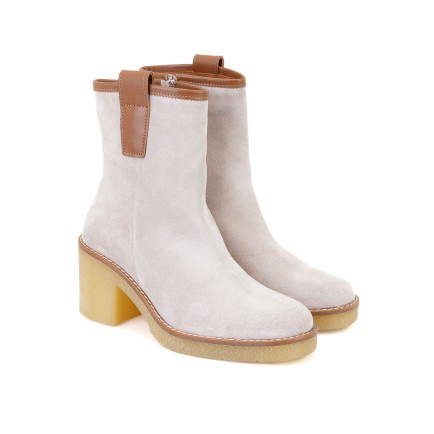 Loza Vizon Kadın Topuklu Süet Deri Bot Loza Vizon Kadın Topuklu Süet Deri Bot