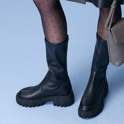 Zexia Siyah Kadın Deri Çizme Zexia Siyah Kadın Deri Çizme