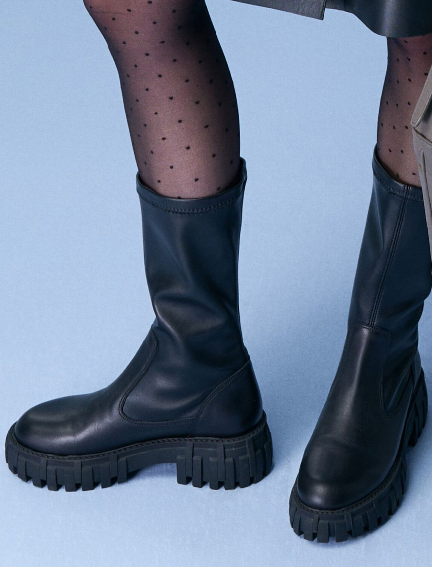 Zexia Siyah Kadın Deri Çizme Zexia Siyah Kadın Deri Çizme