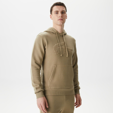 Lacoste Erkek Relaxed Fit Kapüşonlu Baskılı Bej Sweatshirt Lacoste Erkek Relaxed Fit Kapüşonlu Baskılı Bej Sweatshirt