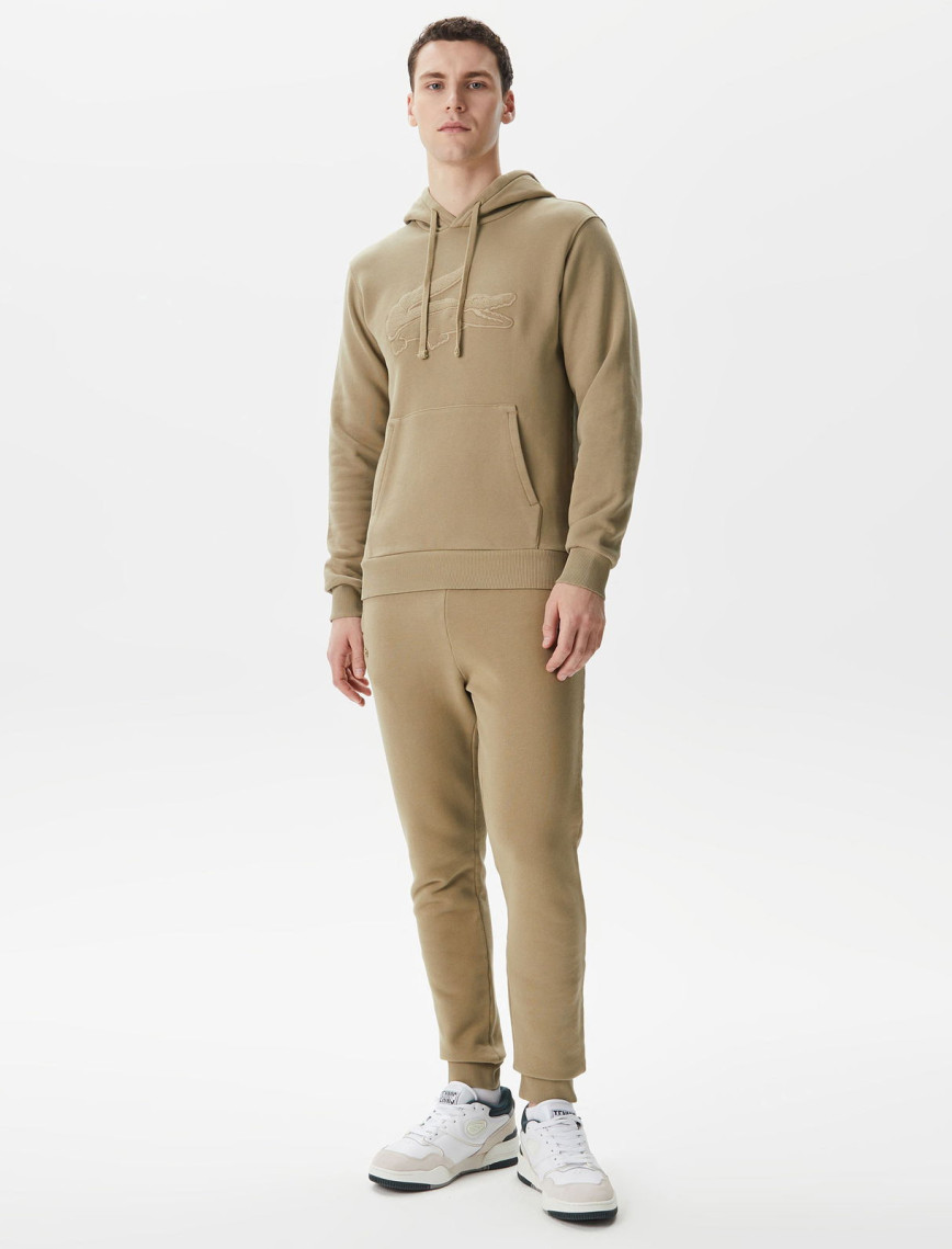 Lacoste Erkek Relaxed Fit Kapüşonlu Baskılı Bej Sweatshirt Lacoste Erkek Relaxed Fit Kapüşonlu Baskılı Bej Sweatshirt