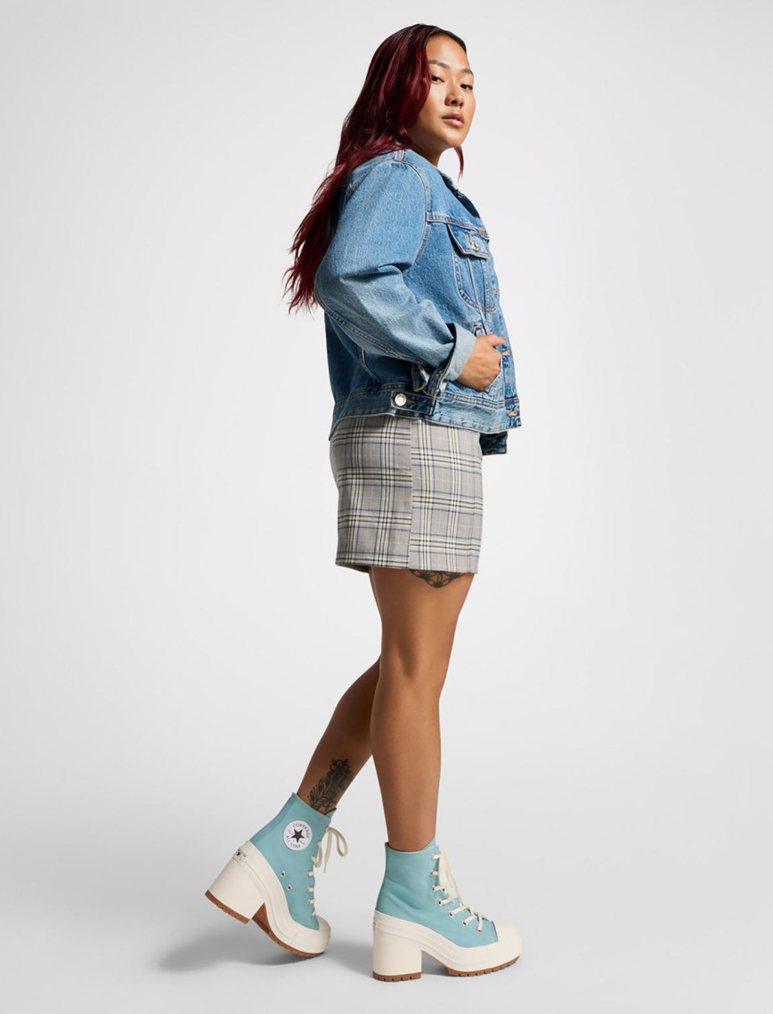 Converse Chuck 70 De Luxe Heel Hi Kadın Mavi Sneaker Converse Chuck 70 De Luxe Heel Hi Kadın Mavi Sneaker