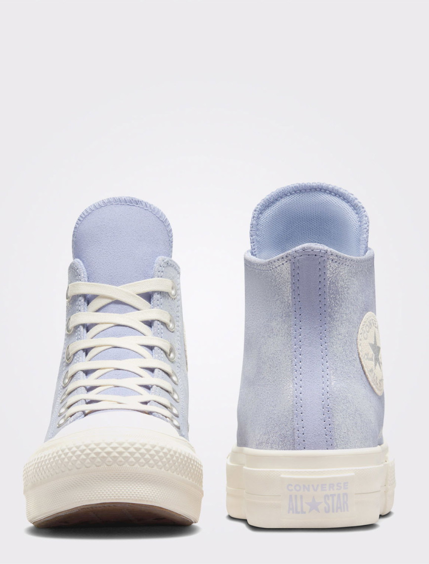 Converse Chuck Taylor All Star Lift Kadın Lila Süet Platform Sneaker Converse Chuck Taylor All Star Lift Kadın Lila Süet Platform Sneaker