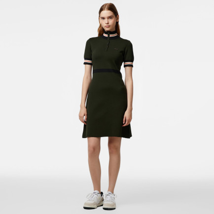 Lacoste Kadın Flare Fit Renk Bloklu Haki Elbise Lacoste Kadın Flare Fit Renk Bloklu Haki Elbise