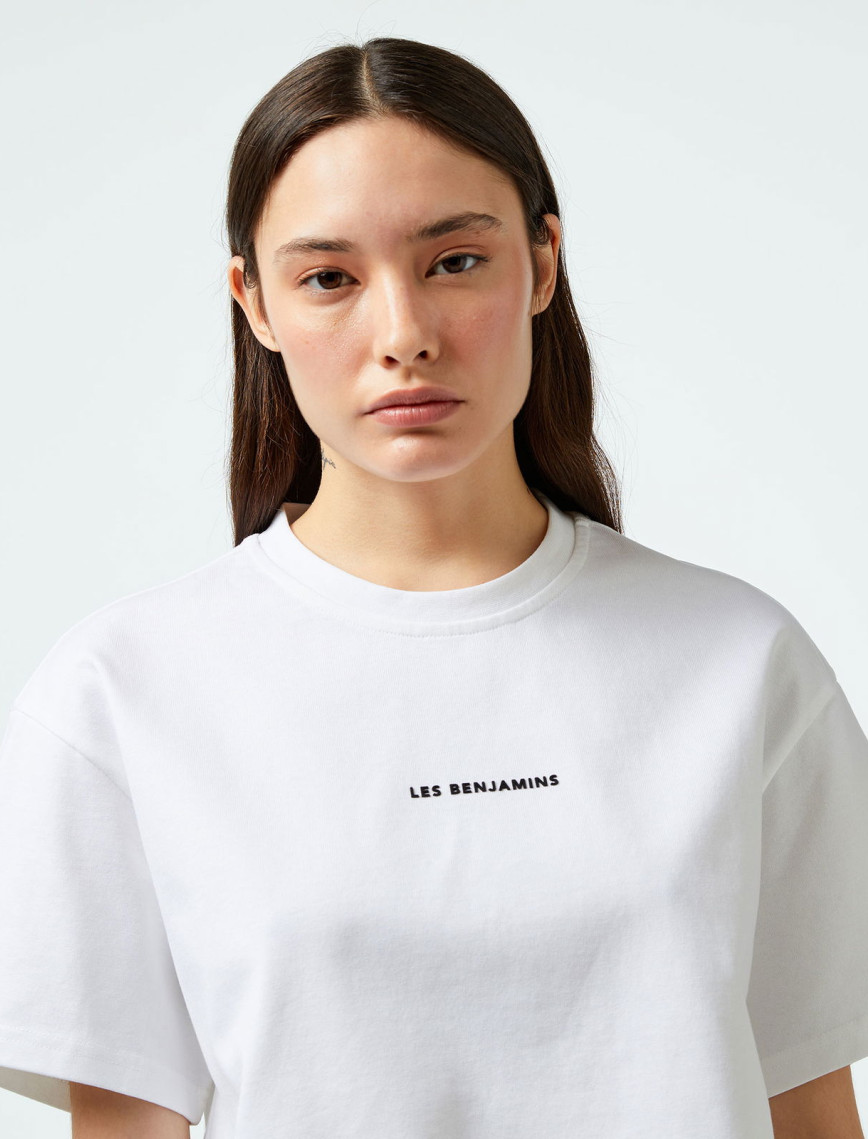 Les Benjamins 409 Kadın Beyaz T-Shirt Les Benjamins 409 Kadın Beyaz T-Shirt