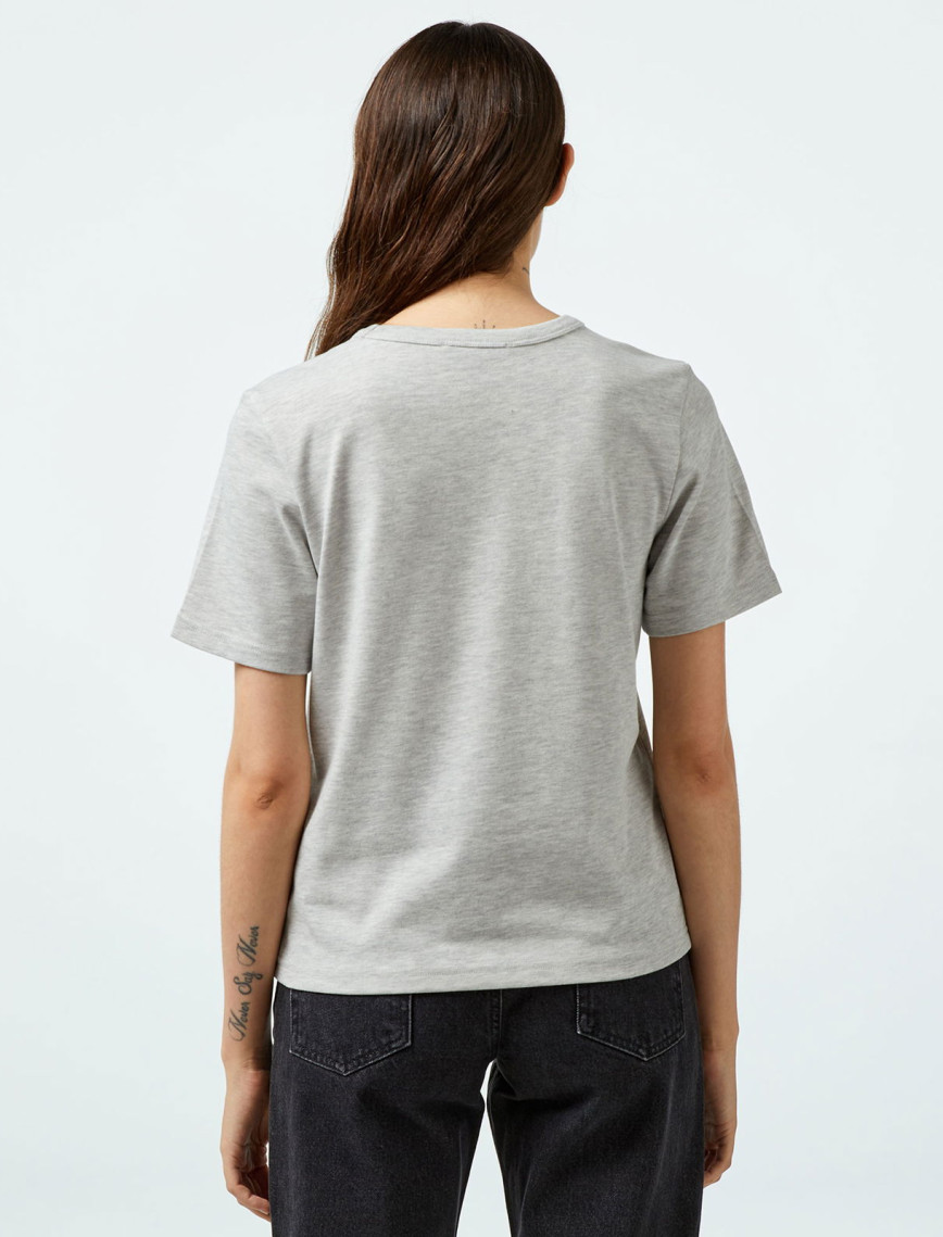 Les Benjamins 403 Kadın Gri T-Shirt Les Benjamins 403 Kadın Gri T-Shirt
