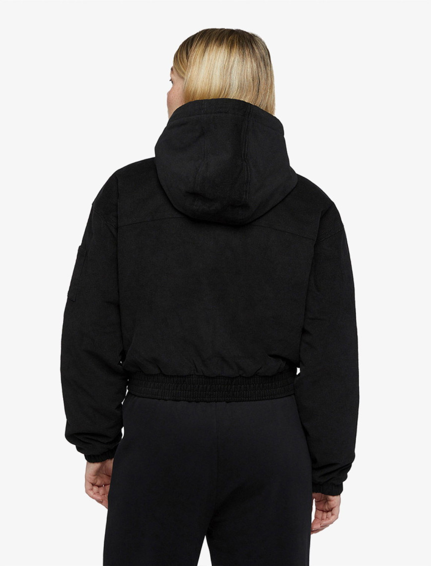 Dickies Corduroy Hooded Siyah Kadın Ceket