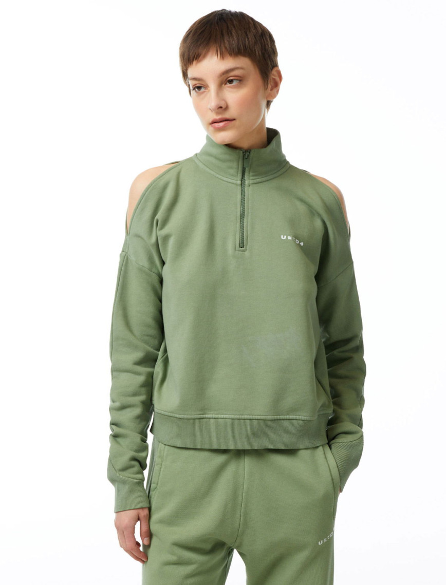 UNITED4 Classic Kadın Haki Sweatshirt UNITED4 Classic Kadın Haki Sweatshirt