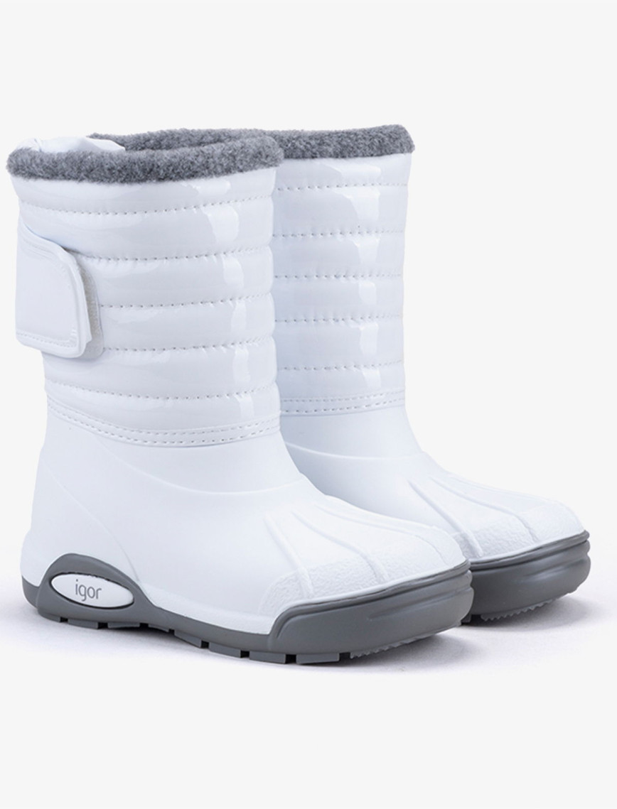IGOR Topo Ski Charol Çocuk Beyaz Bot IGOR Topo Ski Charol Çocuk Beyaz Bot