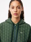 Lacoste Kadın Regular Fit Kapüşonlu Monogram Koyu Yeşil Sweatshirt Lacoste Kadın Regular Fit Kapüşonlu Monogram Koyu Yeşil Sweatshirt