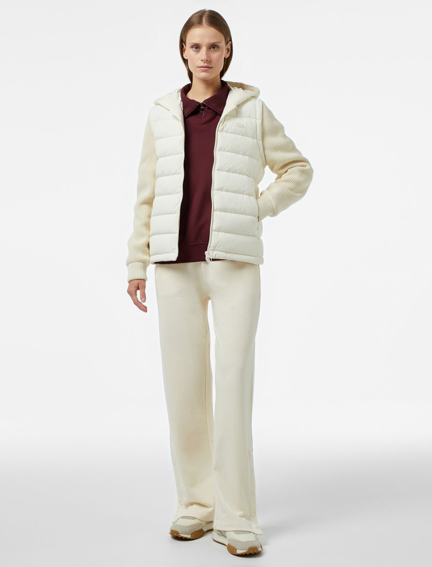 Lacoste Kadın Regular Fit Uzun Kollu Kapüşonlu Beyaz Yelek Lacoste Kadın Regular Fit Uzun Kollu Kapüşonlu Beyaz Yelek