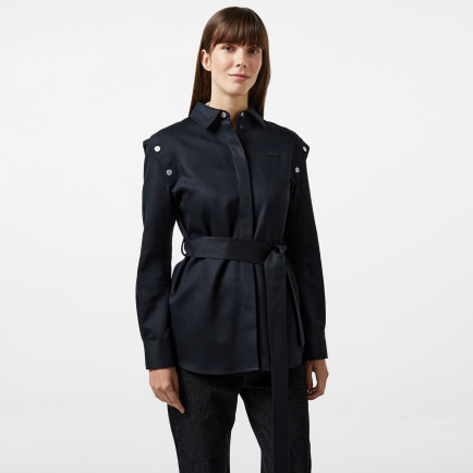 Lacoste Kadın Regular Fit Siyah Gömlek Lacoste Kadın Regular Fit Siyah Gömlek