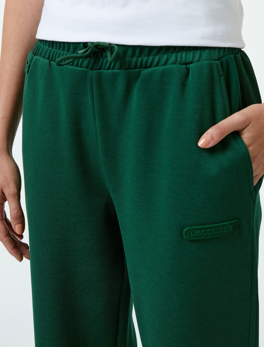 Lacoste Kadın Straight Fit Koyu Yeşil Eşofman Altı Lacoste Kadın Straight Fit Koyu Yeşil Eşofman Altı