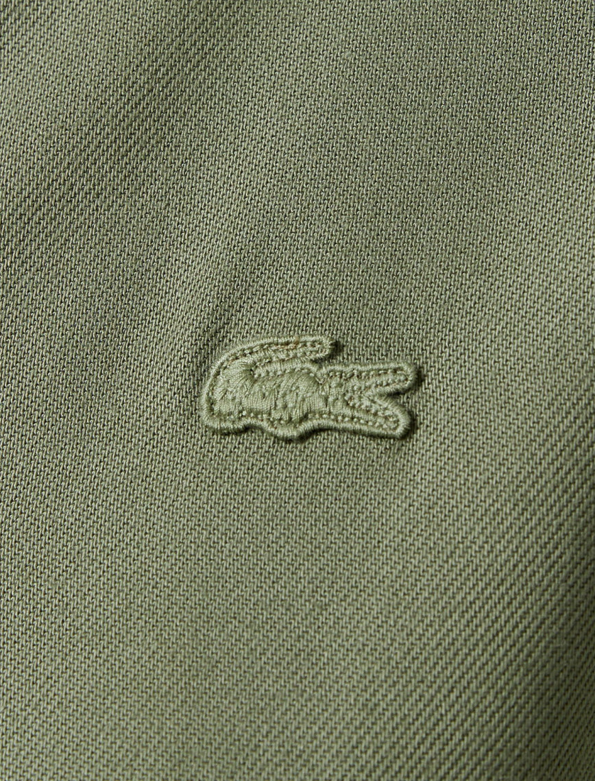 Lacoste Kadın Relaxed Fit Uzun Kollu Gömlek Yaka Haki Elbise Lacoste Kadın Relaxed Fit Uzun Kollu Gömlek Yaka Haki Elbise