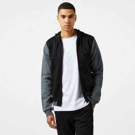 Lacoste Erkek Slim Fit Kapüşonlu Siyah Sweatshirt Lacoste Erkek Slim Fit Kapüşonlu Siyah Sweatshirt