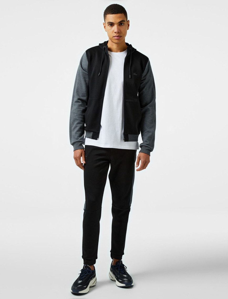 Lacoste Erkek Slim Fit Kapüşonlu Siyah Sweatshirt Lacoste Erkek Slim Fit Kapüşonlu Siyah Sweatshirt