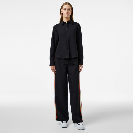 Lacoste Kadın Regular Fit Siyah Pantolon Lacoste Kadın Regular Fit Siyah Pantolon