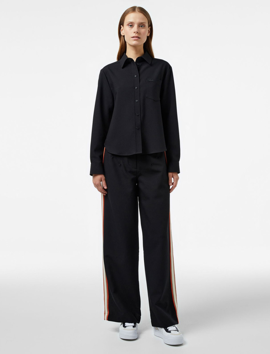 Lacoste Kadın Regular Fit Siyah Pantolon Lacoste Kadın Regular Fit Siyah Pantolon