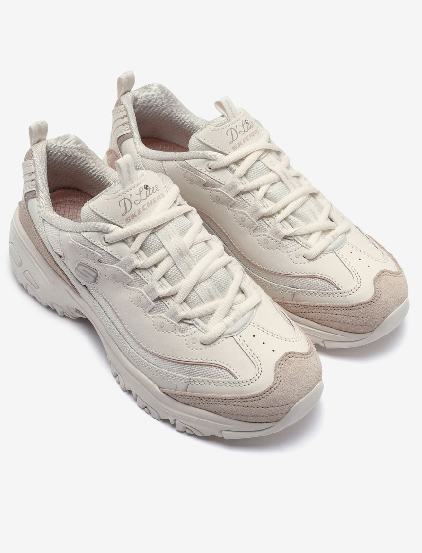 Skechers D'Lites New Heat Kadın Krem Sneaker Skechers D'Lites New Heat Kadın Krem Sneaker