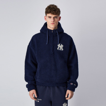 Champion Hooded Half Zip Erkek Lacivert Hoodie Champion Hooded Half Zip Erkek Lacivert Hoodie