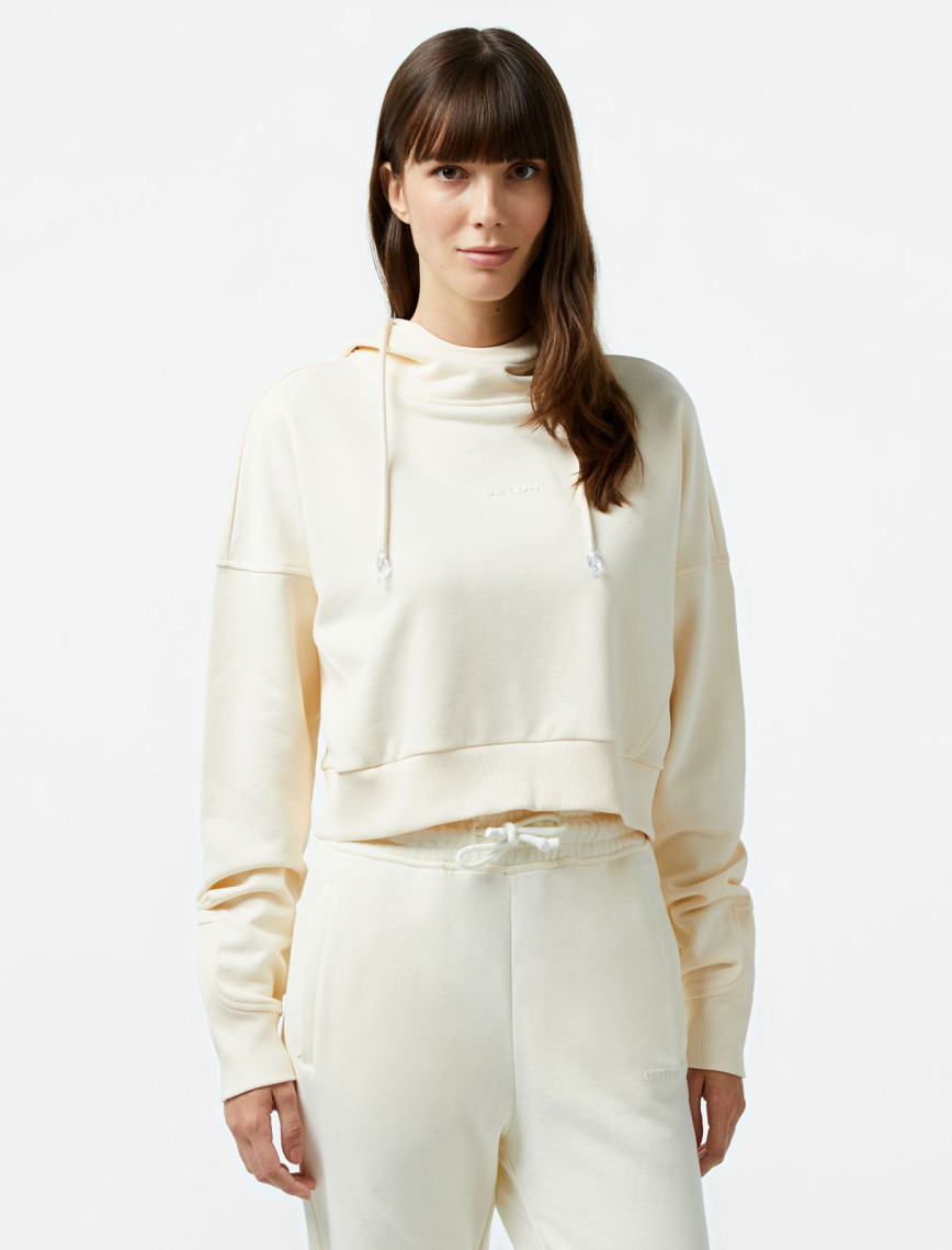 UNITED4 1.0 Essentials Kadın Krem Hoodie UNITED4 1.0 Essentials Kadın Krem Hoodie