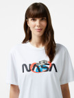 Alpha Industries Nasa Space Unisex Beyaz T-Shirt Alpha Industries Nasa Space Unisex Beyaz T-Shirt