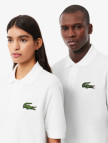 Lacoste Unisex Loose Fit Beyaz Polo Lacoste Unisex Loose Fit Beyaz Polo