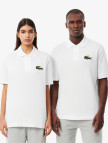 Lacoste Unisex Loose Fit Beyaz Polo Lacoste Unisex Loose Fit Beyaz Polo