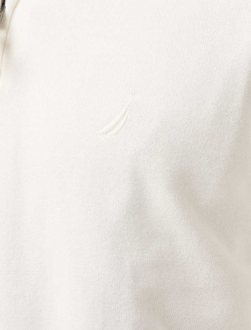 Nautica Erkek Beyaz Standart Fit Dik Yakalı Triko Nautica Erkek Beyaz Standart Fit Dik Yakalı Triko