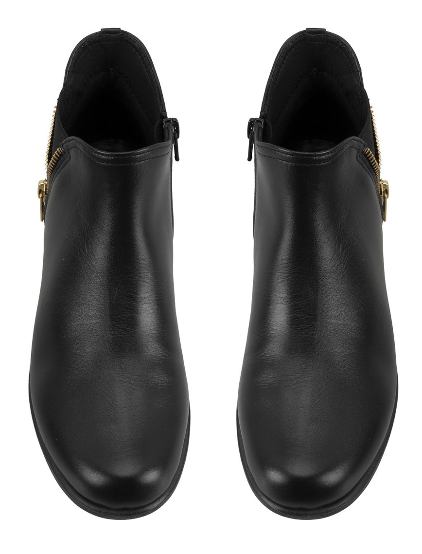 Karlee Siyah Kadın DesaComfort Fermuarlı Deri Bot Karlee Siyah Kadın DesaComfort Fermuarlı Deri Bot