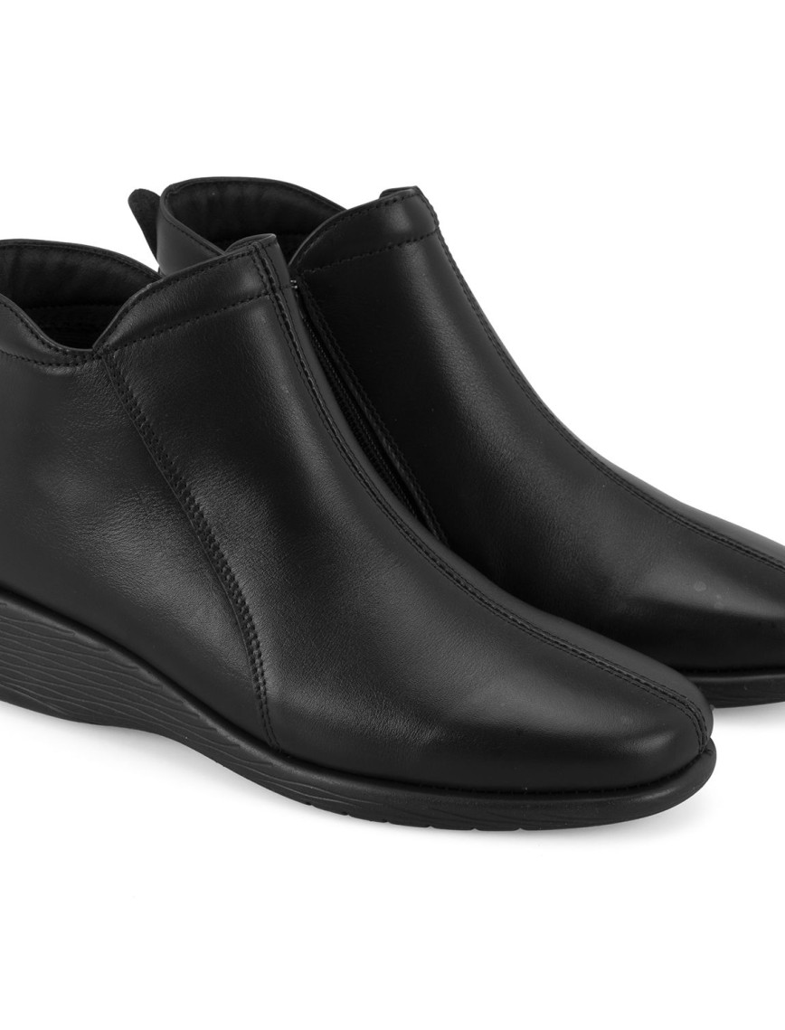 Jalyn Siyah Kadın DesaComfort Fermuarlı Deri Bot Jalyn Siyah Kadın DesaComfort Fermuarlı Deri Bot