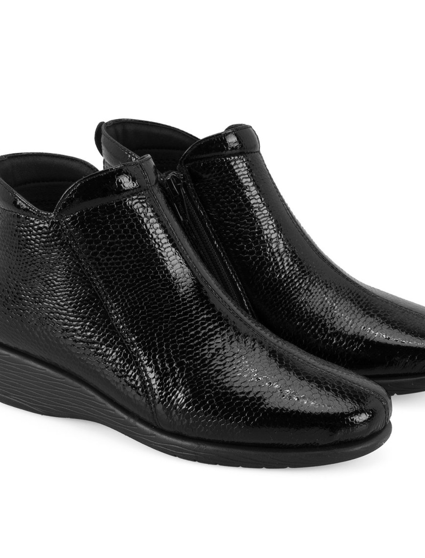 Jailyn Siyah Kadın DesaComfort Fermuarlı Deri Bot Jailyn Siyah Kadın DesaComfort Fermuarlı Deri Bot