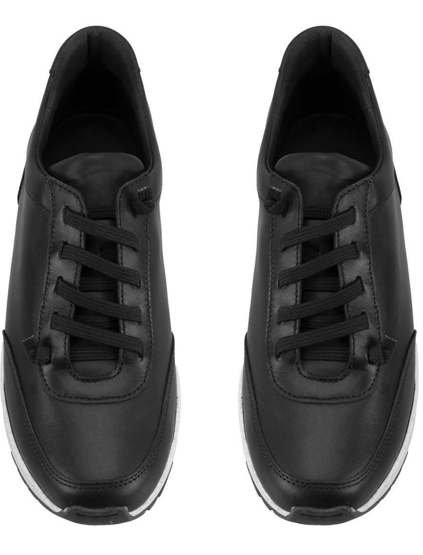 Kadın Siyah DesaComfort Deri Spor Ayakkabı Kadın Siyah DesaComfort Deri Spor Ayakkabı