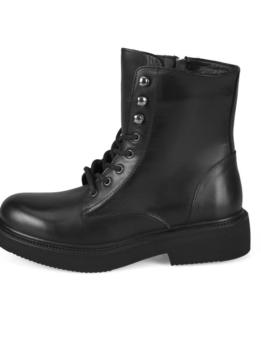 Kenia Siyah Kadın Fermuarlı Deri Bot Kenia Siyah Kadın Fermuarlı Deri Bot